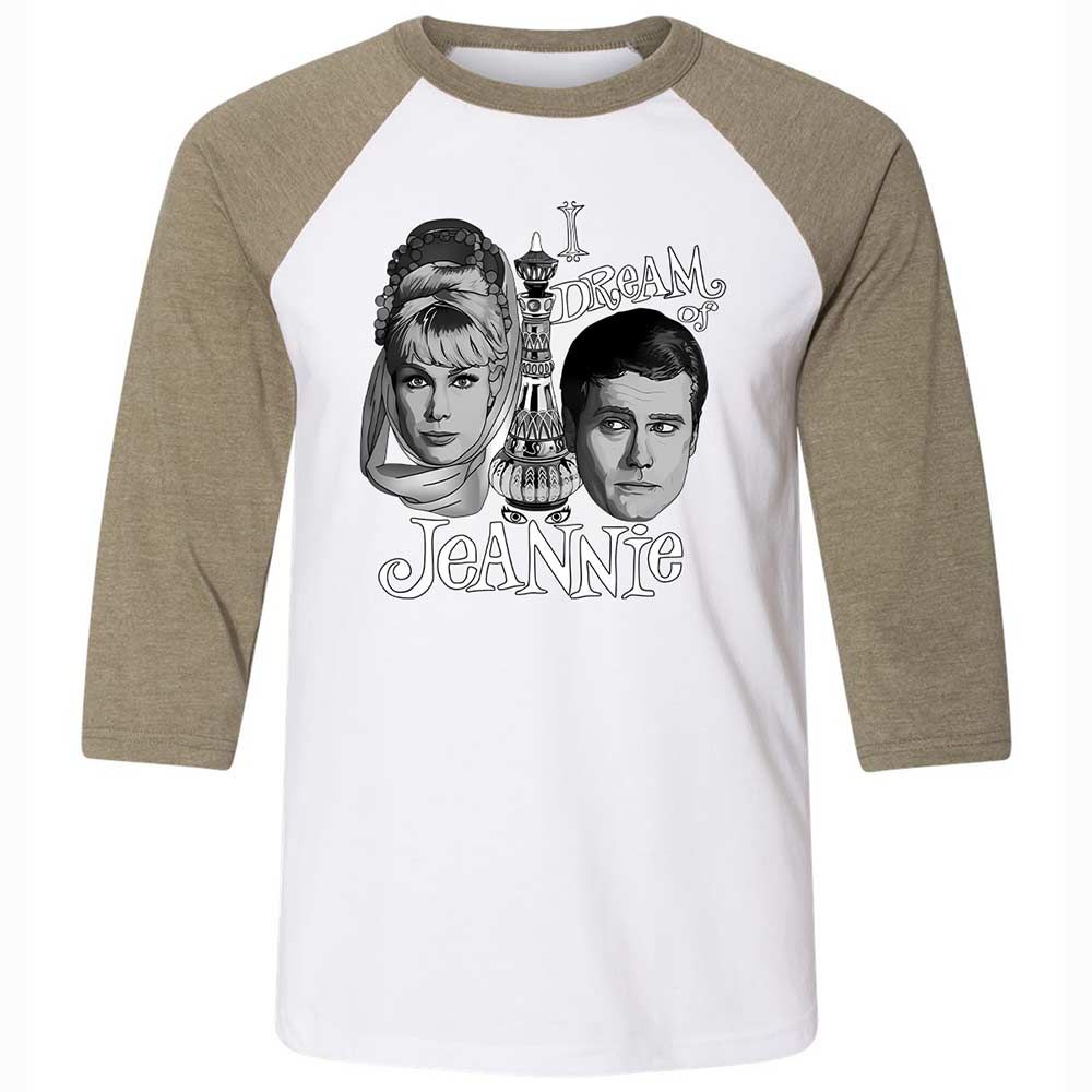 Unisex 3/4 Baseball Tee - 8VZ5A4AW - White/Heather Olive - 4