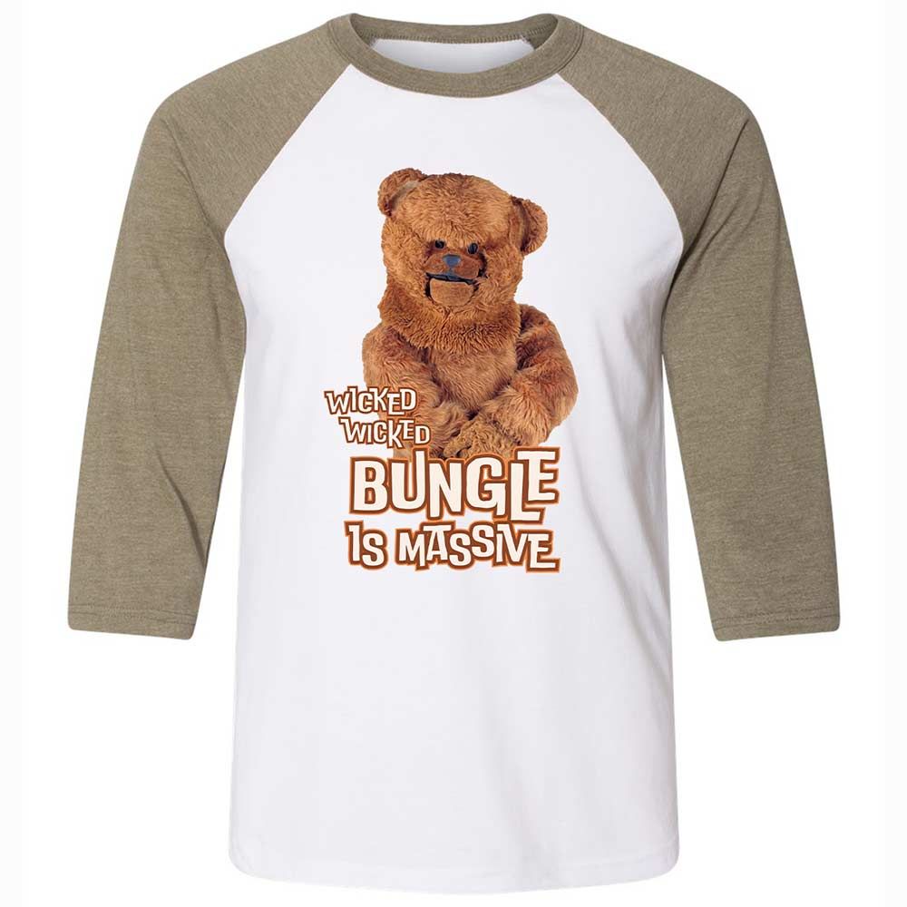 Unisex 3/4 Baseball Tee - MAHXAXBY - White/Heather Olive - 4