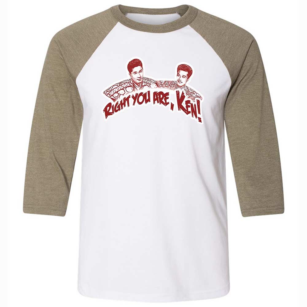 Unisex 3/4 Baseball Tee - Y2GX1EXS - White/Heather Olive - 4