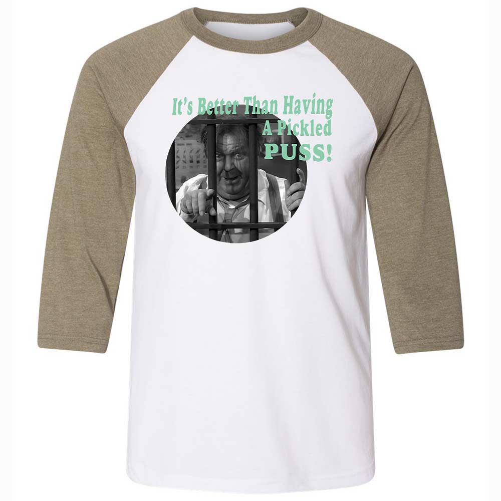 Unisex 3/4 Baseball Tee - ENBUQFSQ - White/Heather Olive - 4