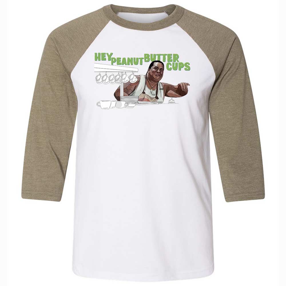 Unisex 3/4 Baseball Tee - AKSHMHD9 - White/Heather Olive - 4