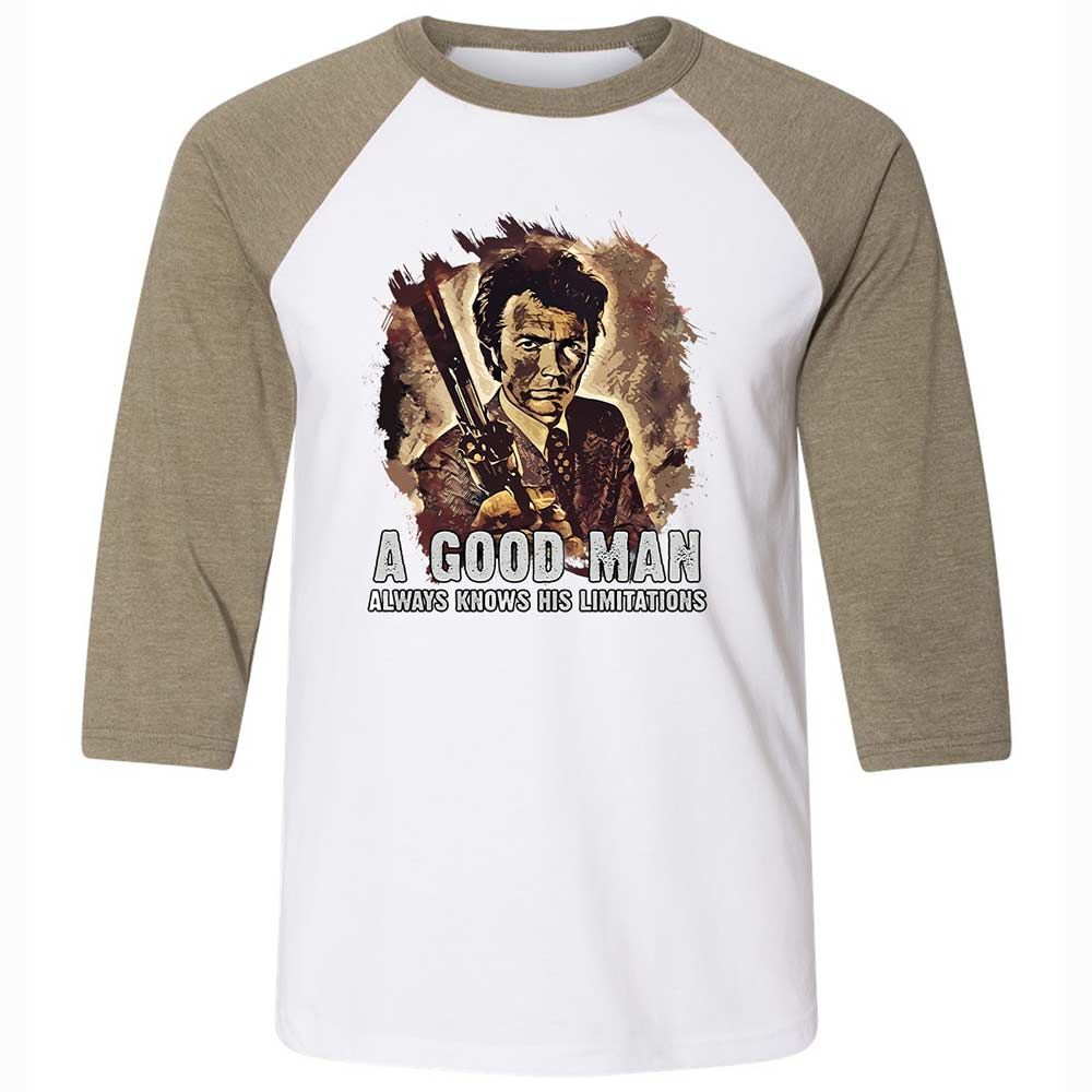 A good man always knows his limitations - White/Heather Olive - 4