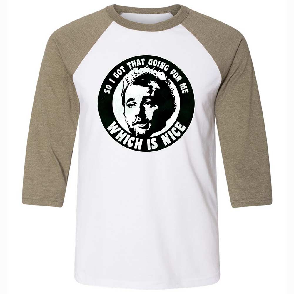 Unisex 3/4 Baseball Tee - 12RWBC2B - White/Heather Olive - 4