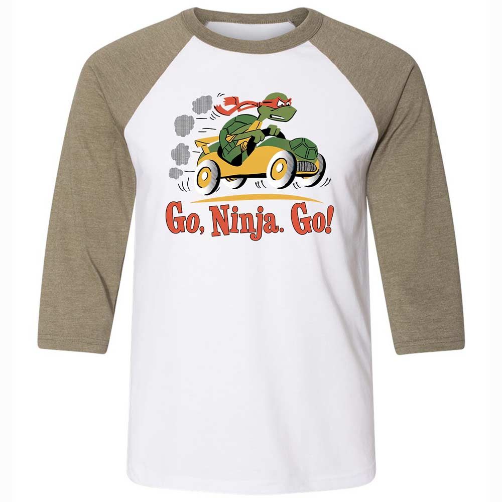 Unisex 3/4 Baseball Tee - F6ZCG5YA - White/Heather Olive - 4