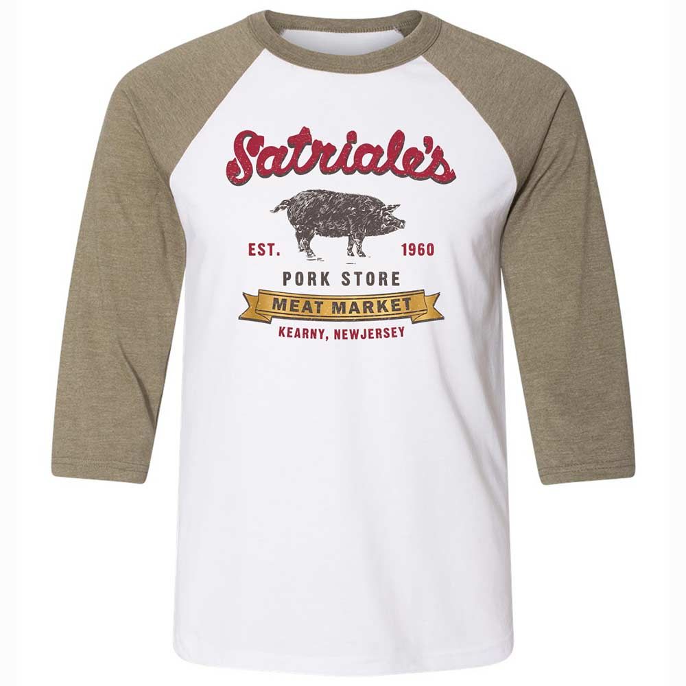 Unisex 3/4 Baseball Tee - 242BSELZ - White/Heather Olive - 4