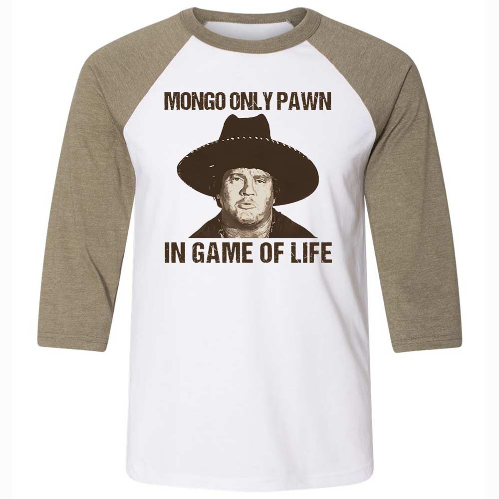 Unisex 3/4 Baseball Tee - PDFP9ZU7 - White/Heather Olive - 4