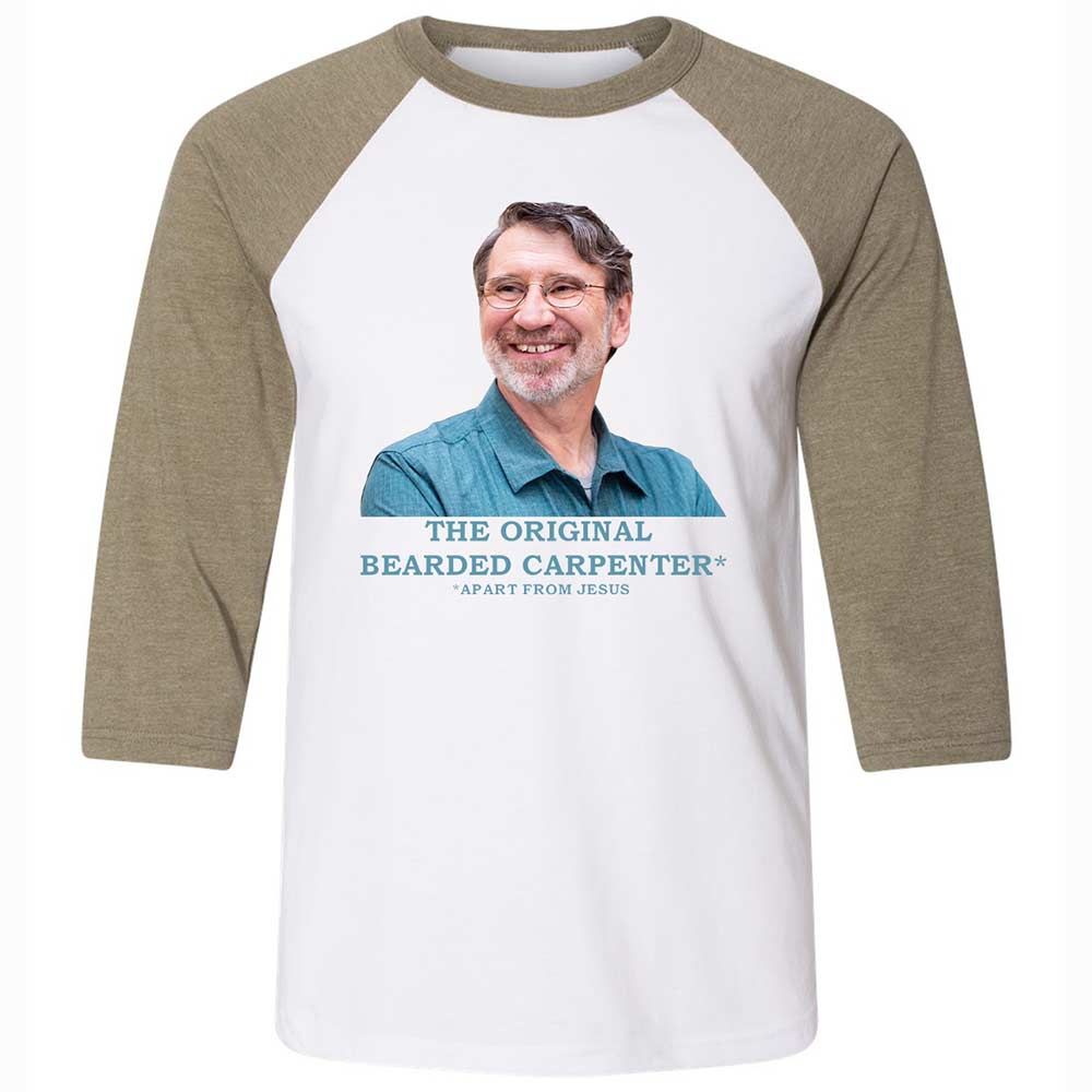 The Original Bearded Carpenter - White/Heather Olive - 4