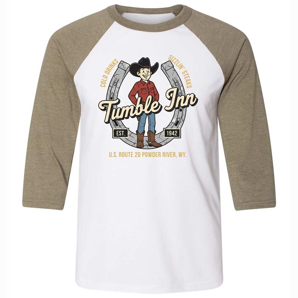 Unisex 3/4 Baseball Tee - NK6GZ6UE - White/Heather Olive - 4
