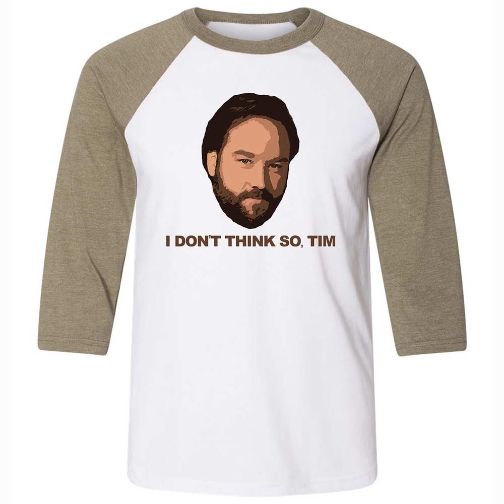 I Don't Think So Tim - White/Heather Olive - 4