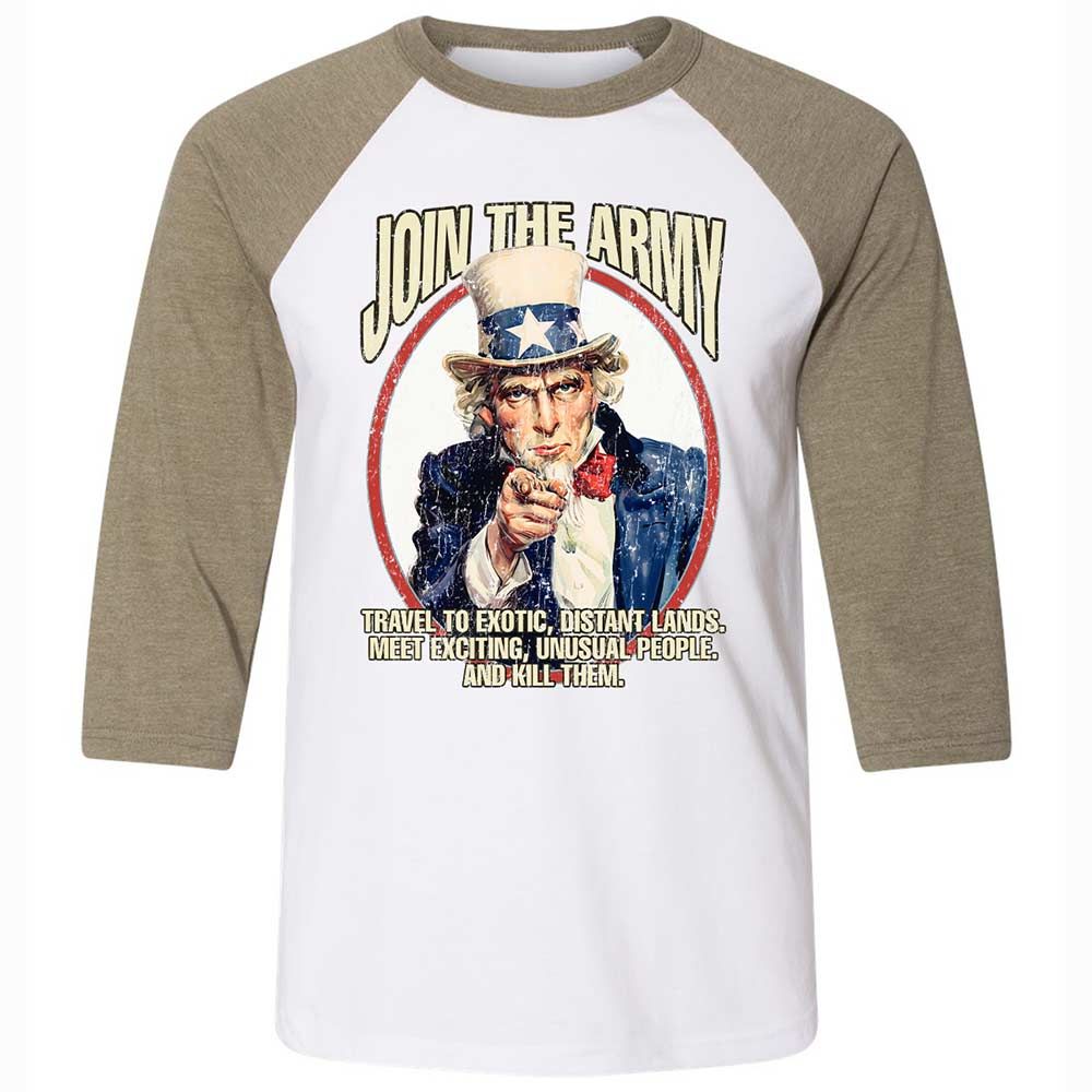 Join The Army - White/Heather Olive - 4