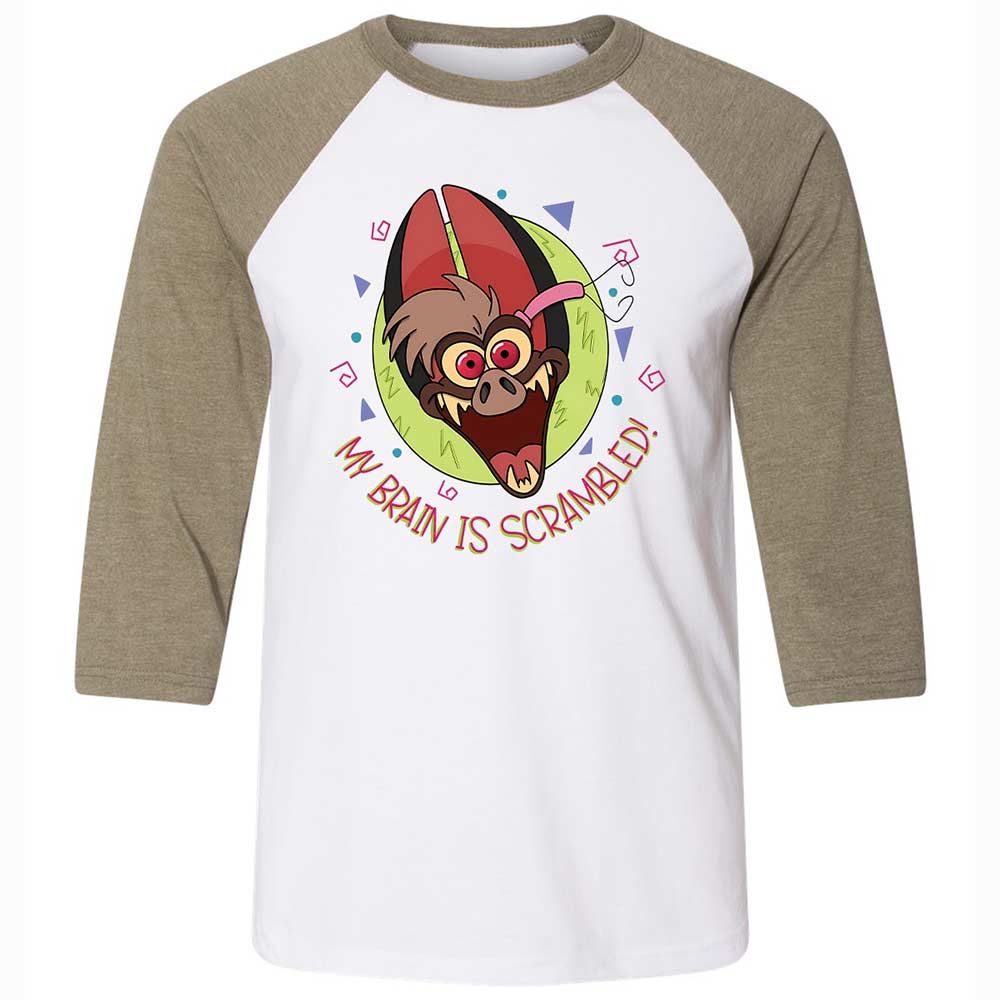 Unisex 3/4 Baseball Tee - 1RACZ4JZ - White/Heather Olive - 4