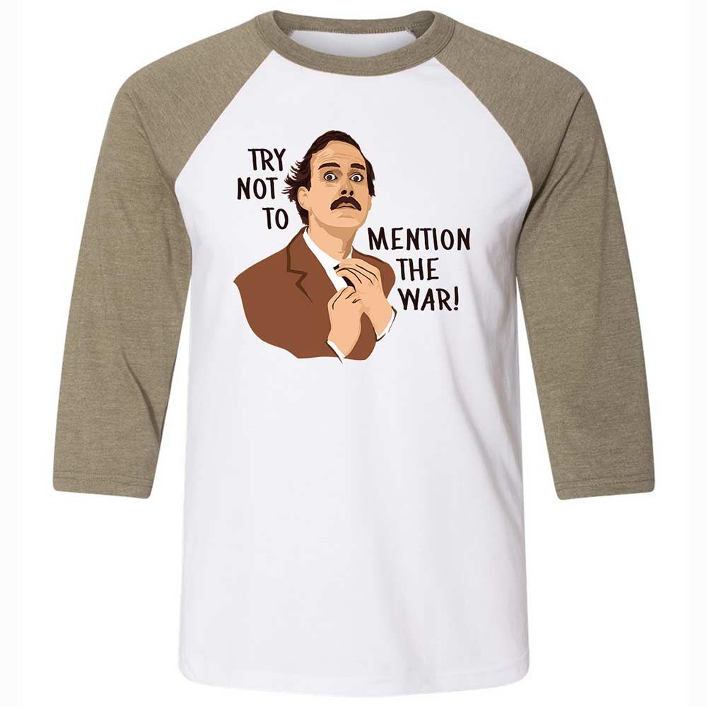 Unisex 3/4 Baseball Tee - DYURKCMY - White/Heather Olive - 4