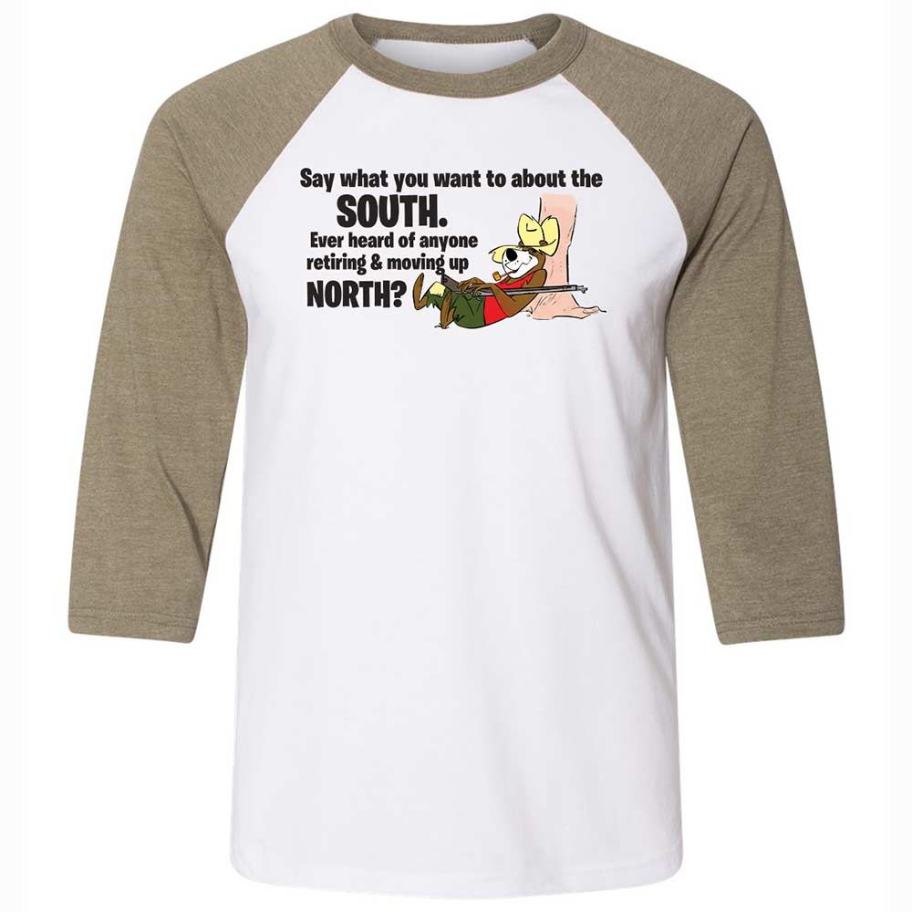 Unisex 3/4 Baseball Tee - JDN82QNK - White/Heather Olive - 4