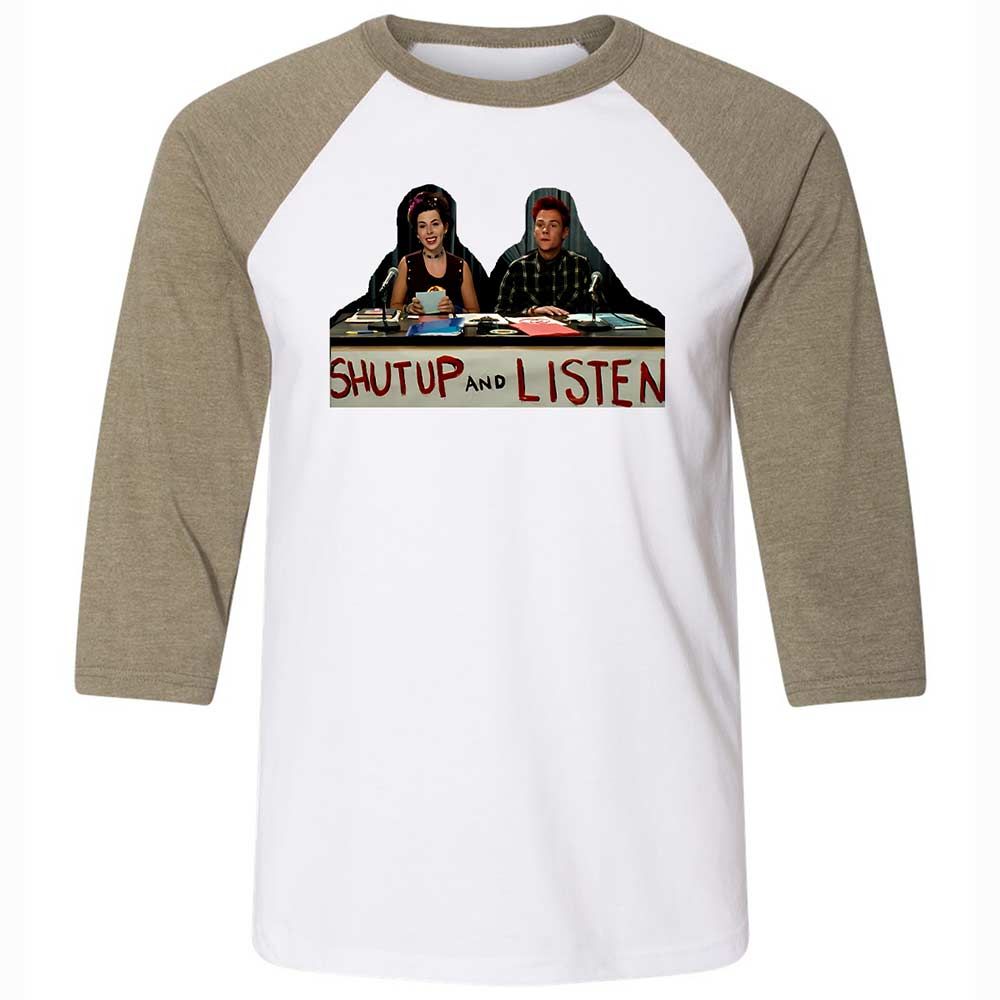 Unisex 3/4 Baseball Tee - QSFB98ZM - White/Heather Olive - 4