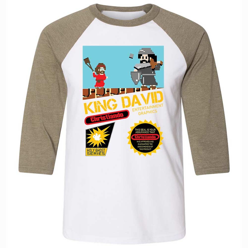 David Vs Goliath Cool Christian - White/Heather Olive - 4