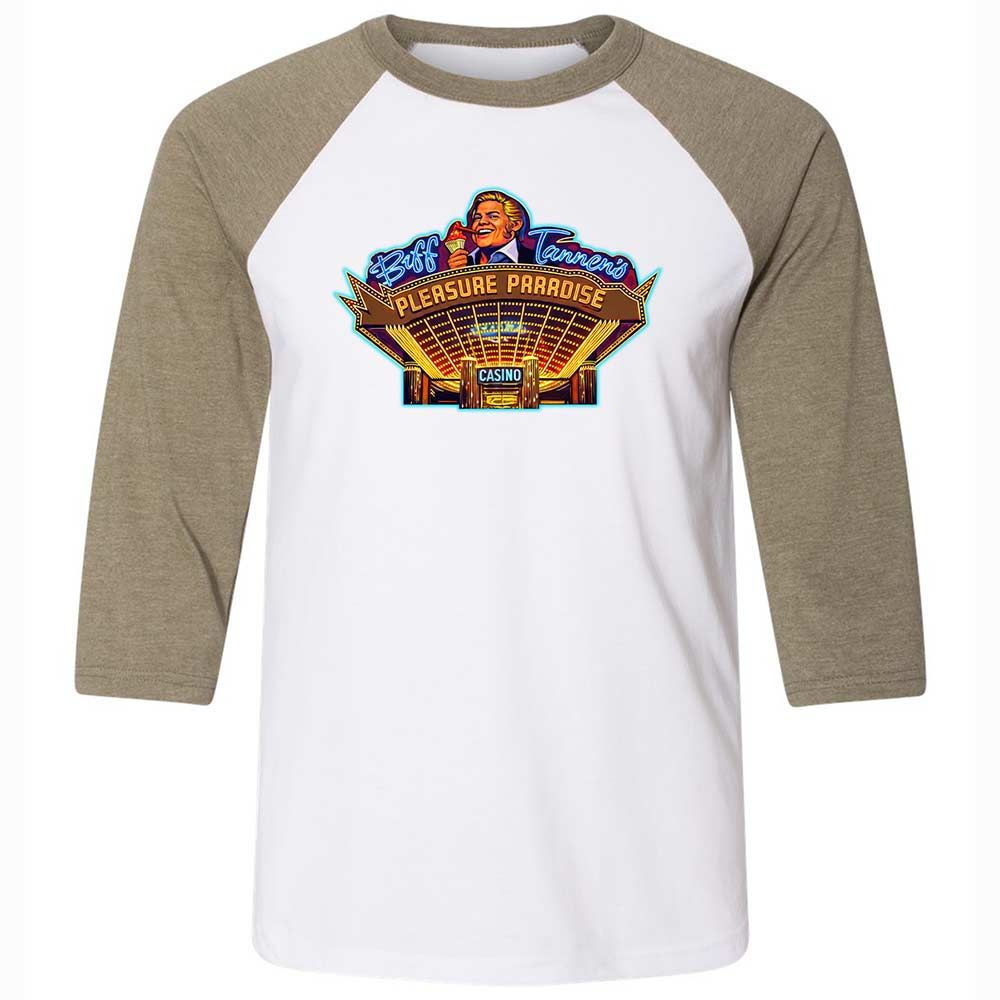 Unisex 3/4 Baseball Tee - JTFM5CJM - White/Heather Olive - 4