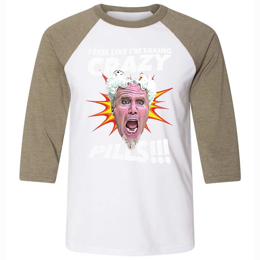 Unisex 3/4 Baseball Tee - 7XUX59QA - White/Heather Olive - 4