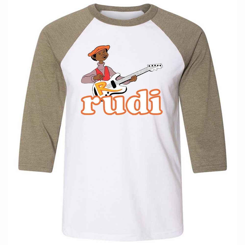 Unisex 3/4 Baseball Tee - VBP5SVSS - White/Heather Olive - 4