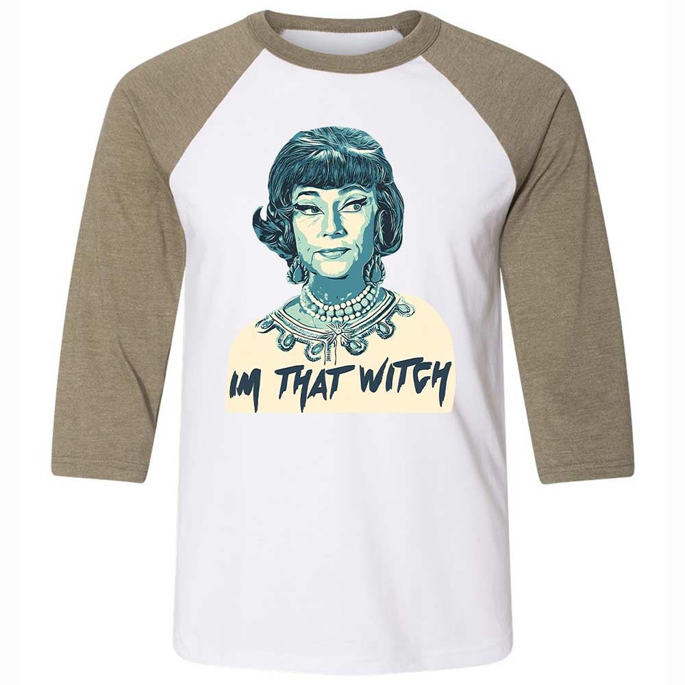 I'm that witch - White/Heather Olive - 4