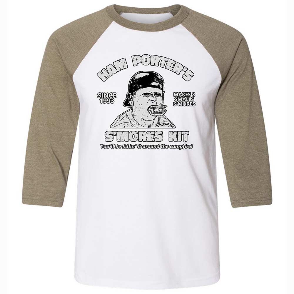 Unisex 3/4 Baseball Tee - 3MUKLEGK - White/Heather Olive - 4
