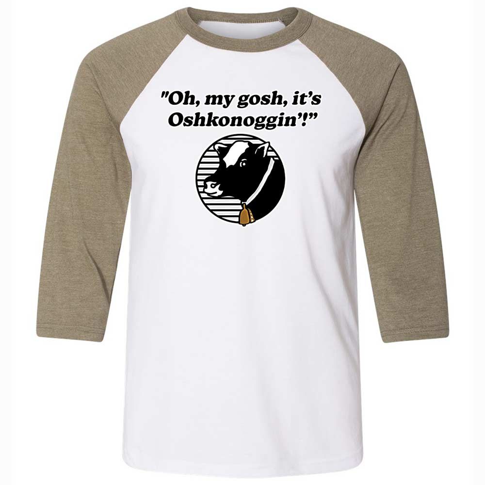 Unisex 3/4 Baseball Tee - PN9DQE4U - White/Heather Olive - 4