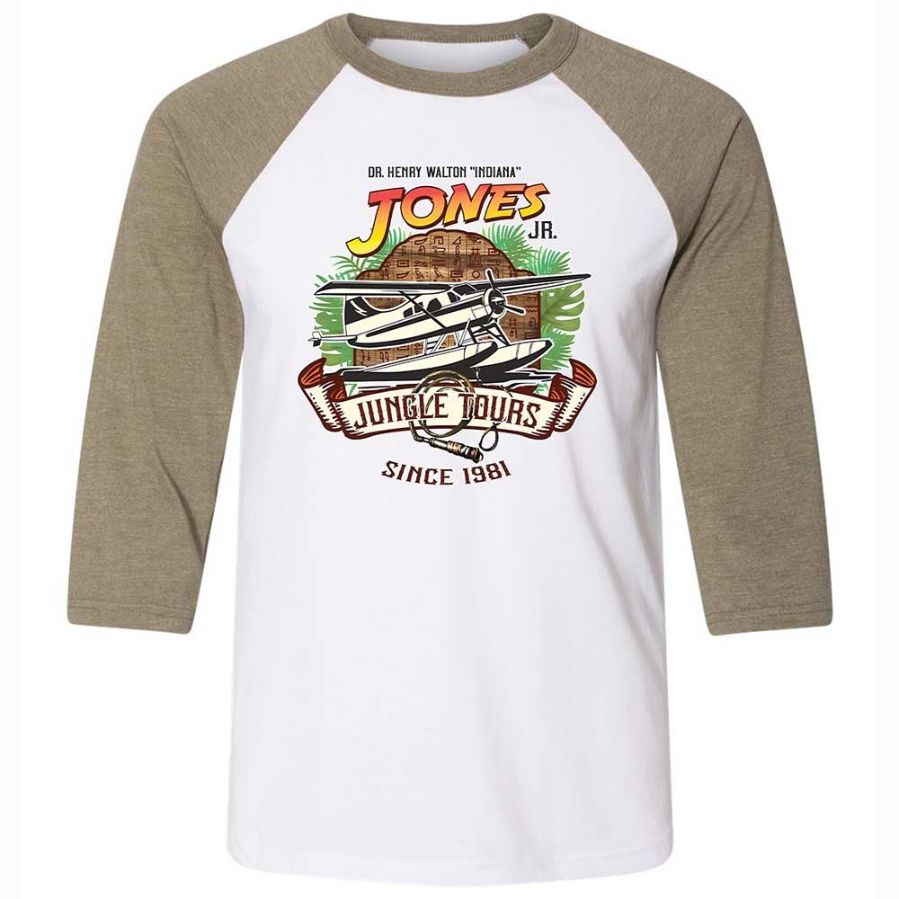 Unisex 3/4 Baseball Tee - NEDPVL71 - White/Heather Olive - 4