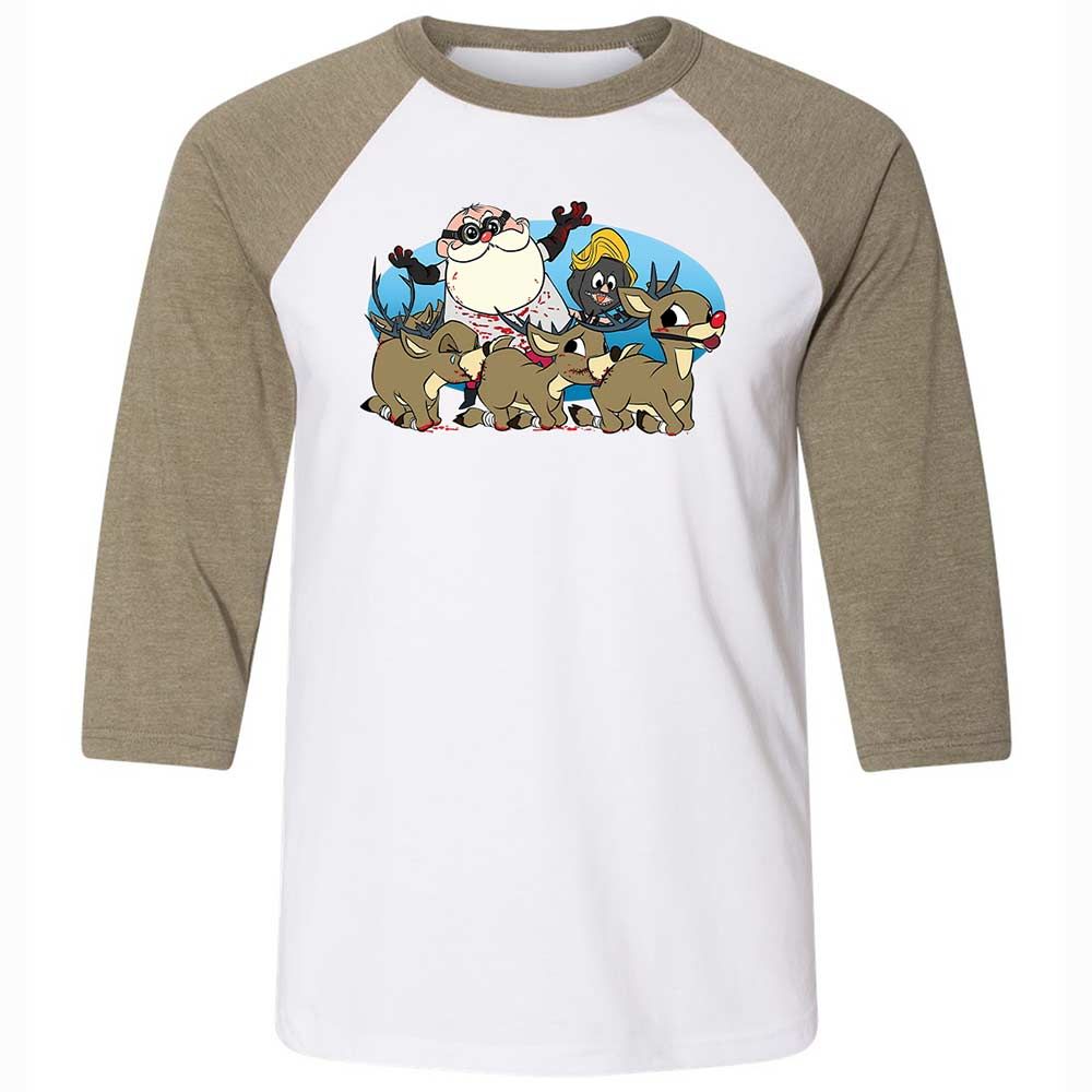 Santapede Greeting - White/Heather Olive - 4