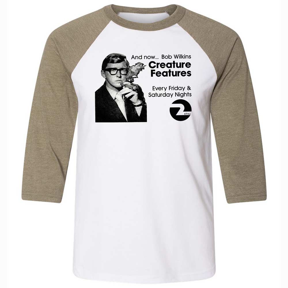 Bob Wilkins Creature Features - White/Heather Olive - 4