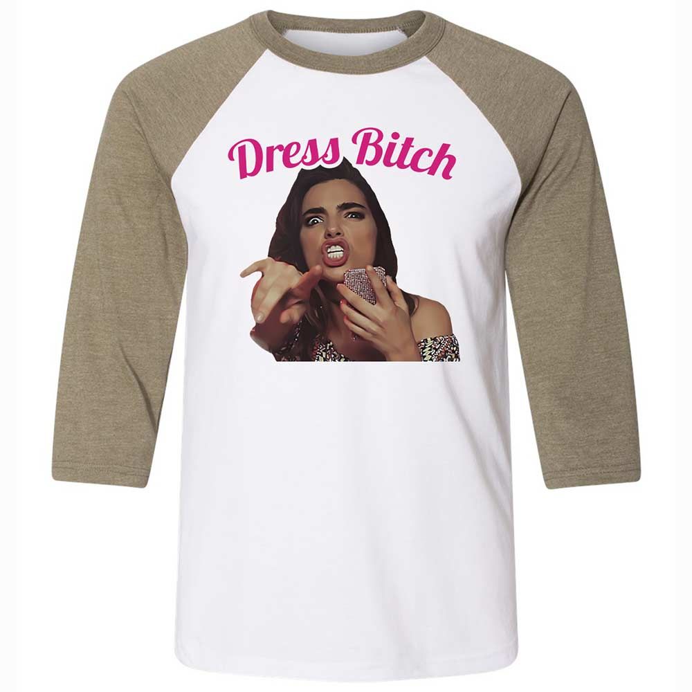 Dress Bitch - White/Heather Olive - 4