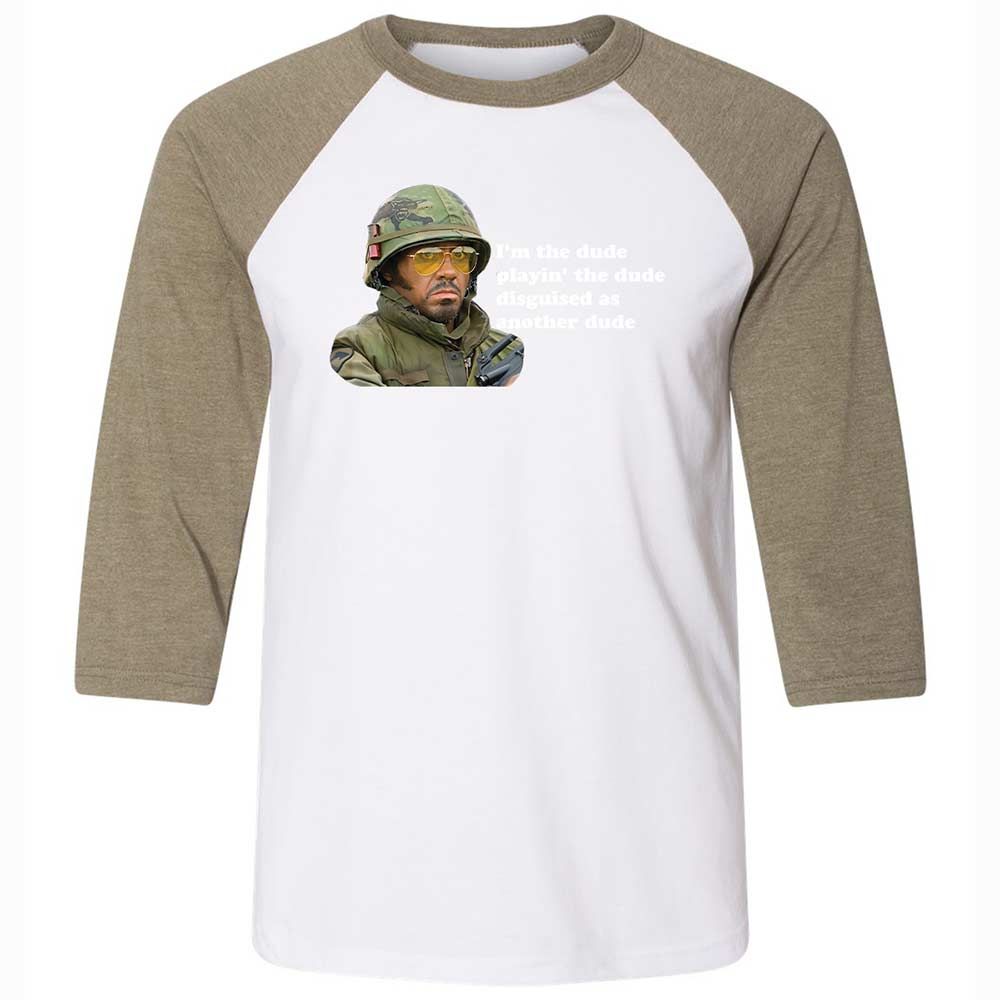 The dude, playing the dude - White/Heather Olive - 4