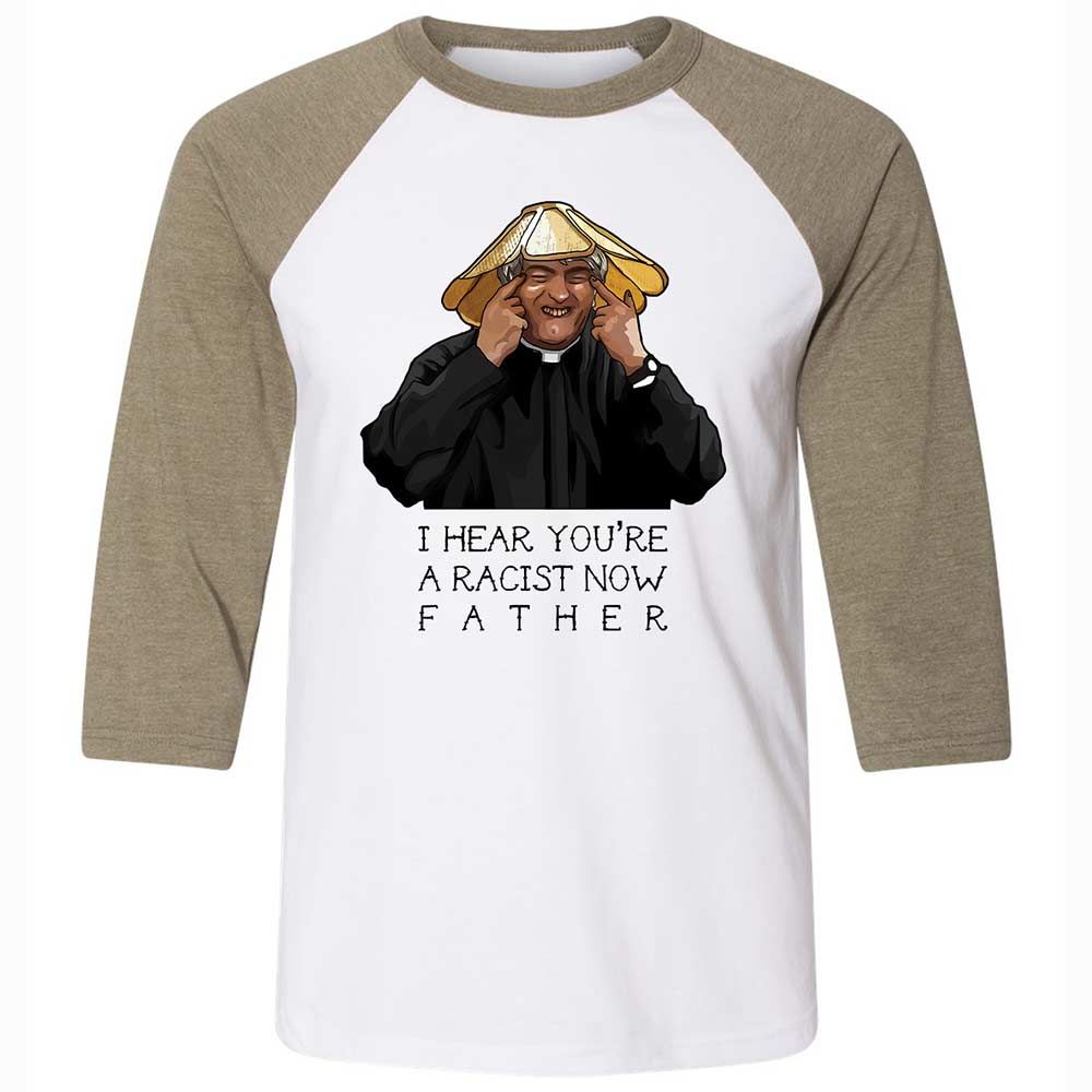Unisex 3/4 Baseball Tee - G3M8BYR3 - White/Heather Olive - 4