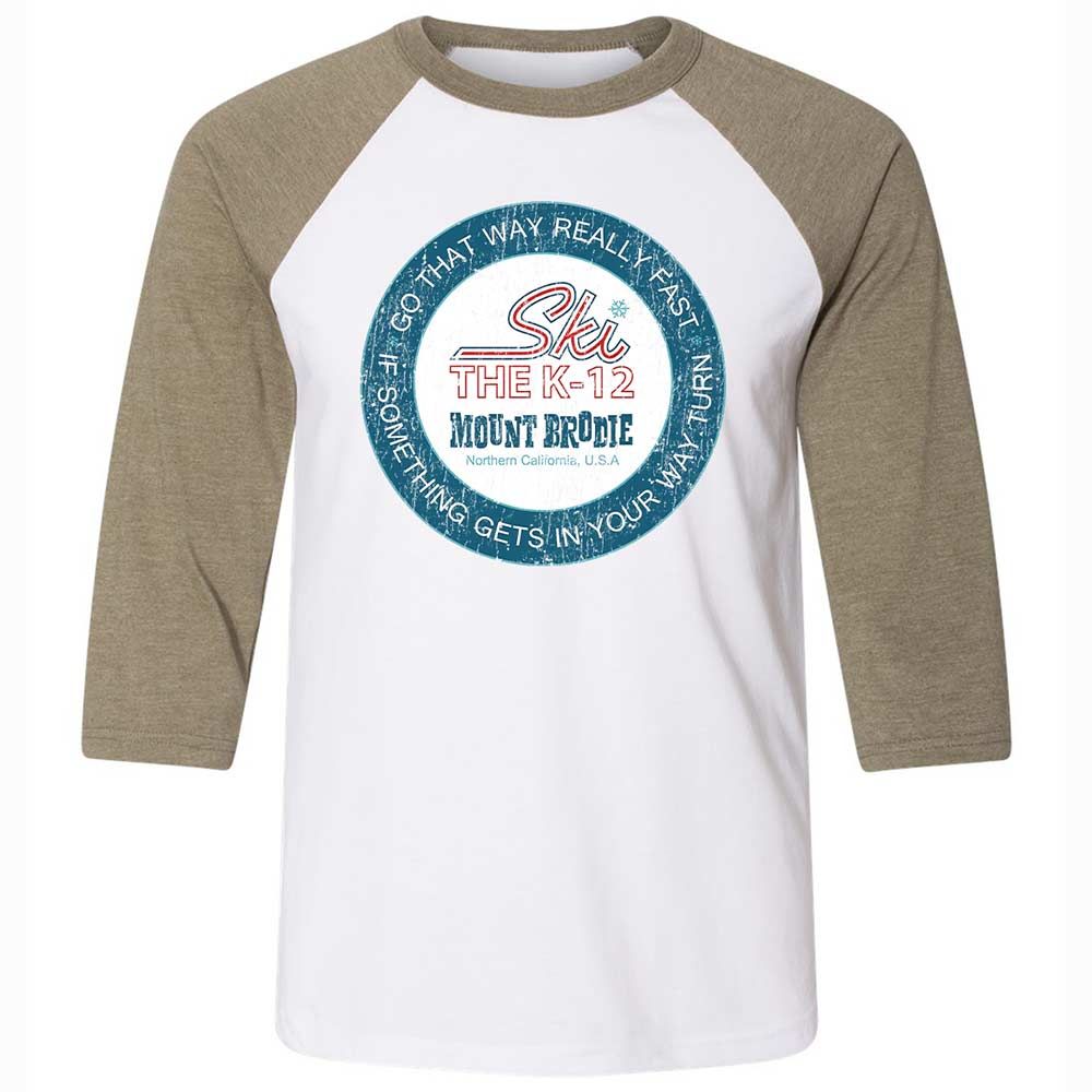 Unisex 3/4 Baseball Tee - 8HL8D4UY - White/Heather Olive - 4
