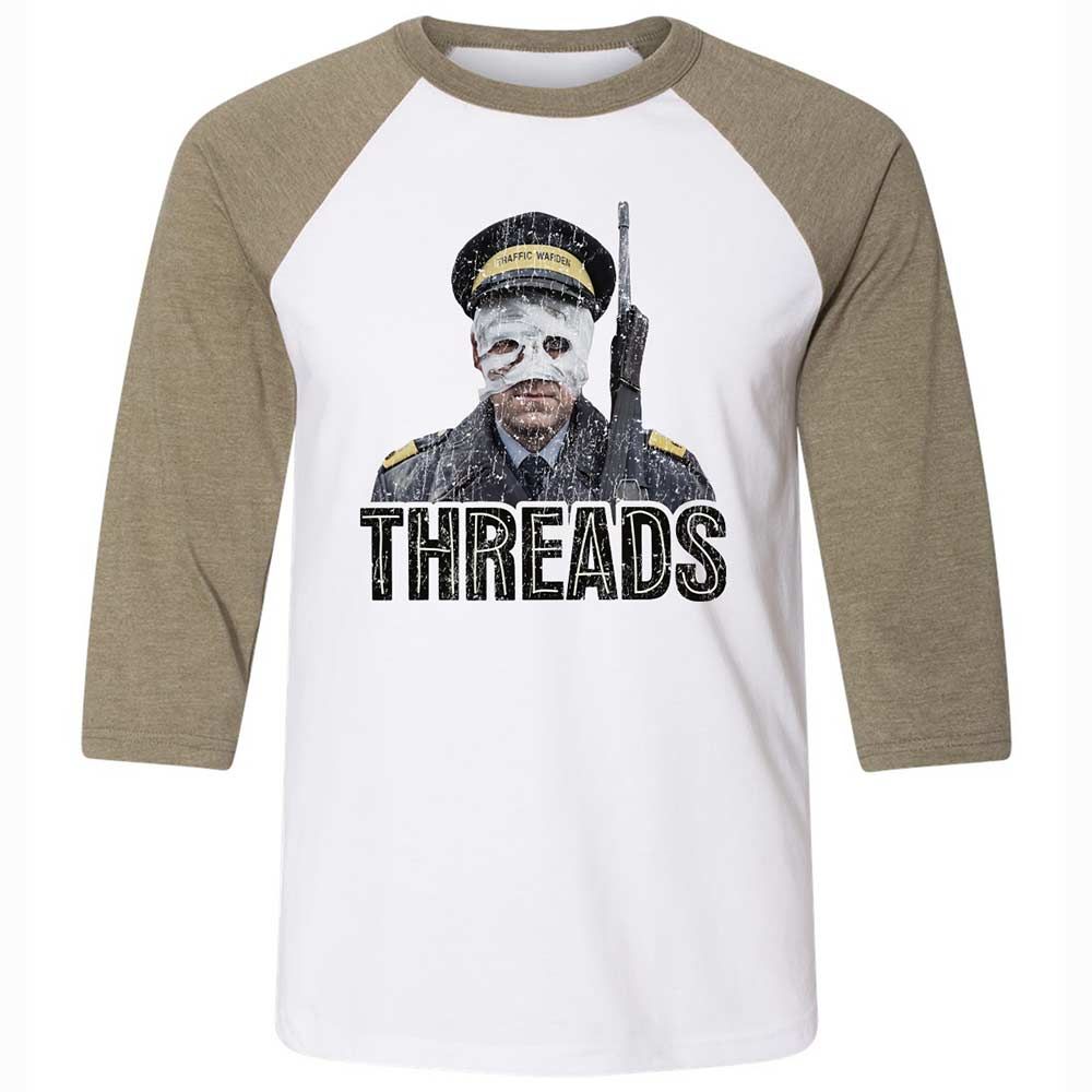 Unisex 3/4 Baseball Tee - M5NMAZC7 - White/Heather Olive - 4