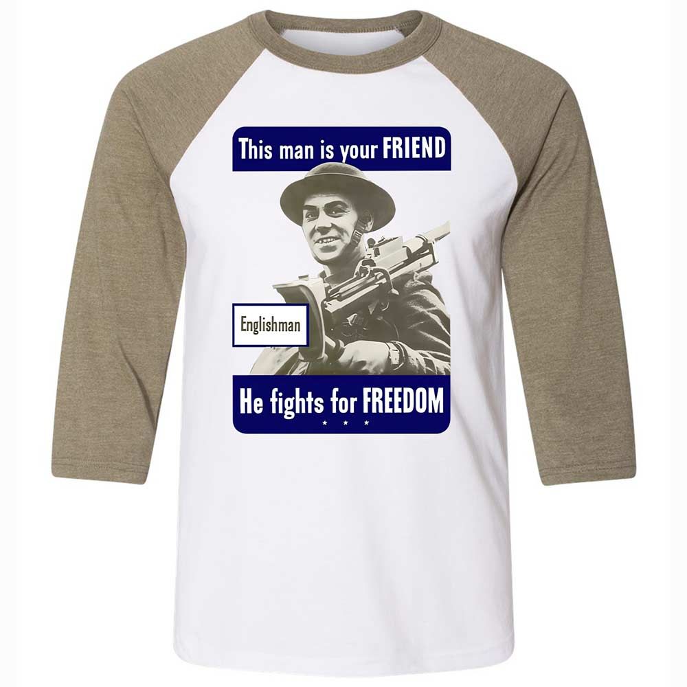 This man is your Friend - White/Heather Olive - 4