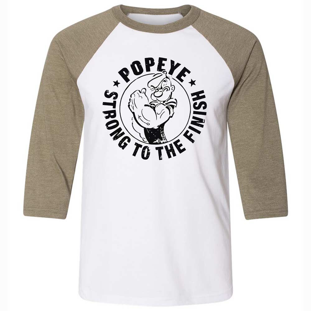 Unisex 3/4 Baseball Tee - 9WKWUFMW - White/Heather Olive - 4