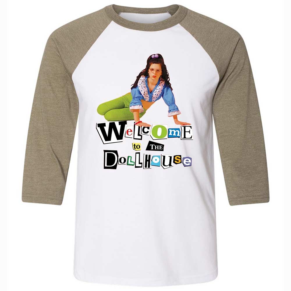 Unisex 3/4 Baseball Tee - SUTDUVD6 - White/Heather Olive - 4