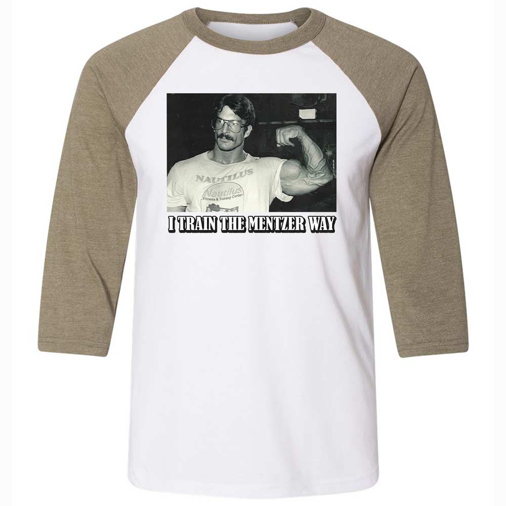 Unisex 3/4 Baseball Tee - A8YLVXX5 - White/Heather Olive - 4