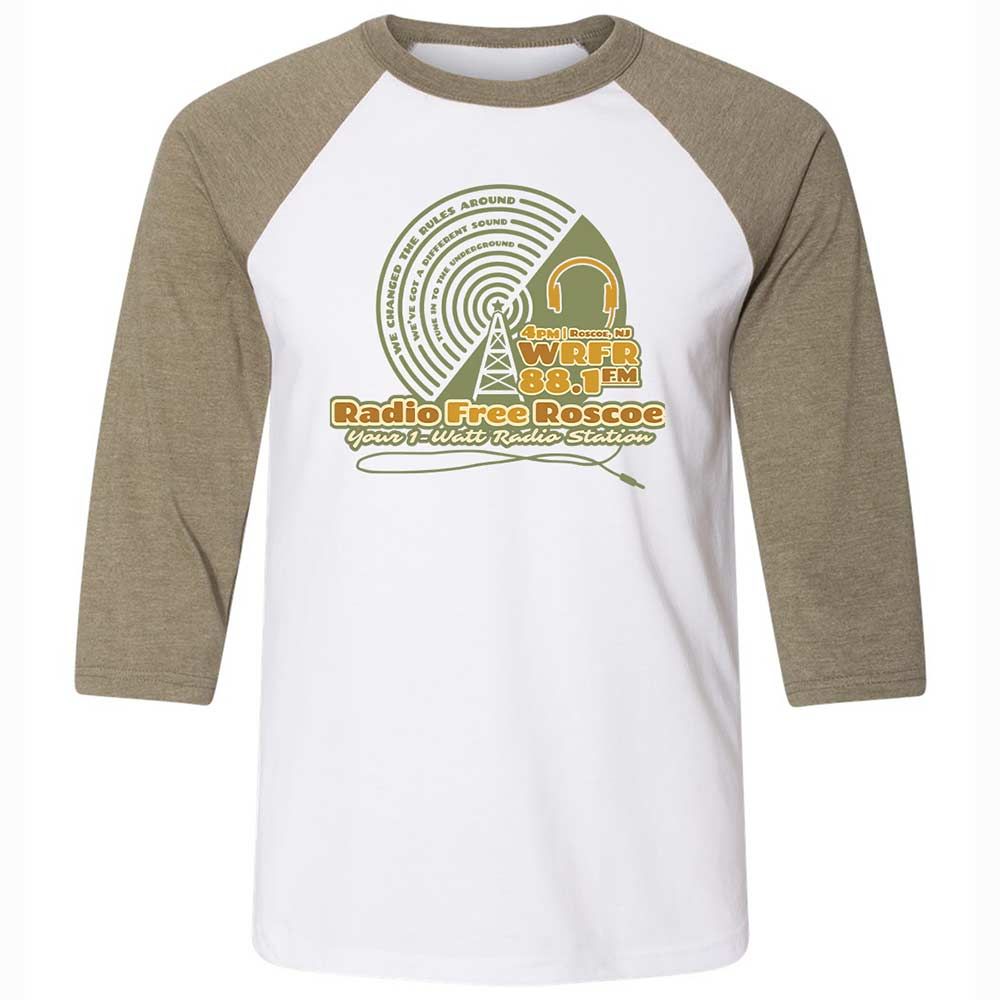 Radio Free Roscoe - White/Heather Olive - 4