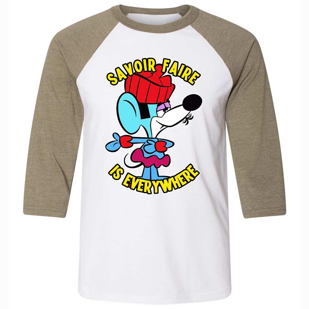 Unisex 3/4 Baseball Tee - LNAZFVV5 - White/Heather Olive - 4