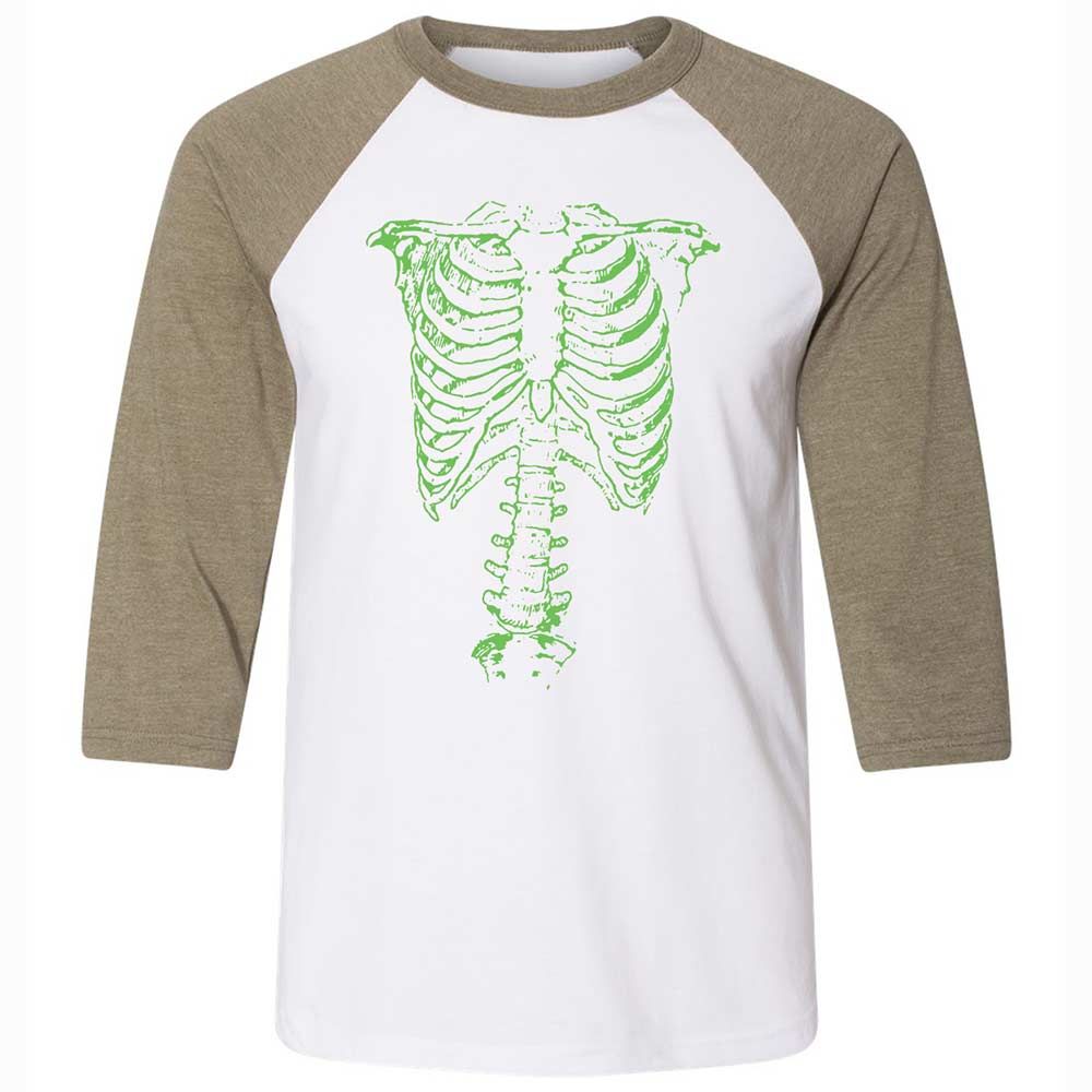 This Is Green Ribcage - White/Heather Olive - 4