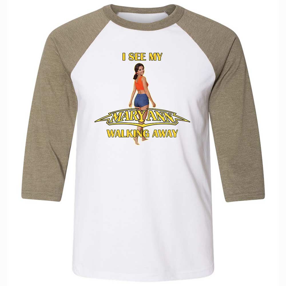 Unisex 3/4 Baseball Tee - 7FTN11ZV - White/Heather Olive - 4