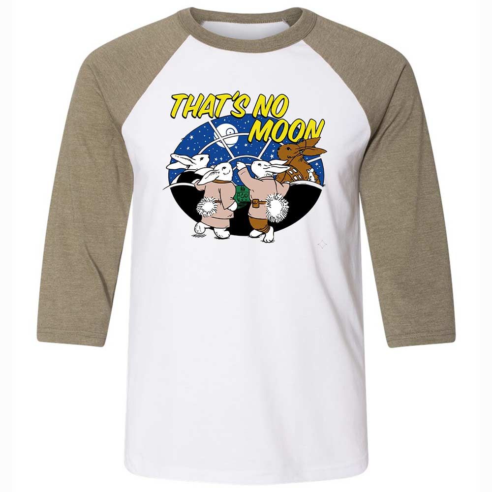 Unisex 3/4 Baseball Tee - White - White/Heather Olive - 4