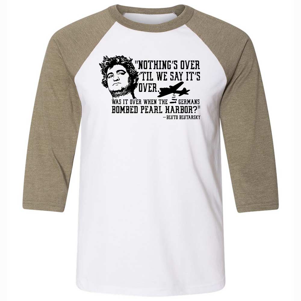 Unisex 3/4 Baseball Tee - LRTWSJND - White/Heather Olive - 4