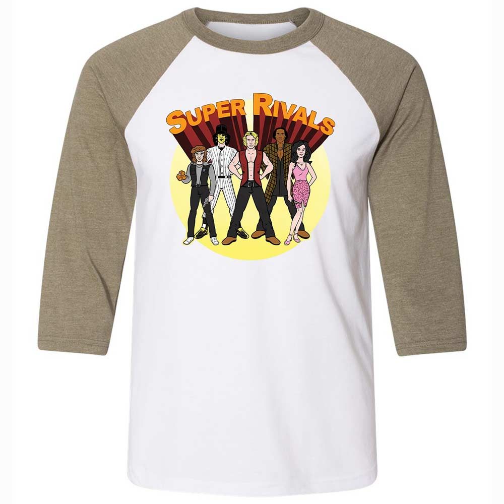 Unisex 3/4 Baseball Tee - AUF56ETR - White/Heather Olive - 4