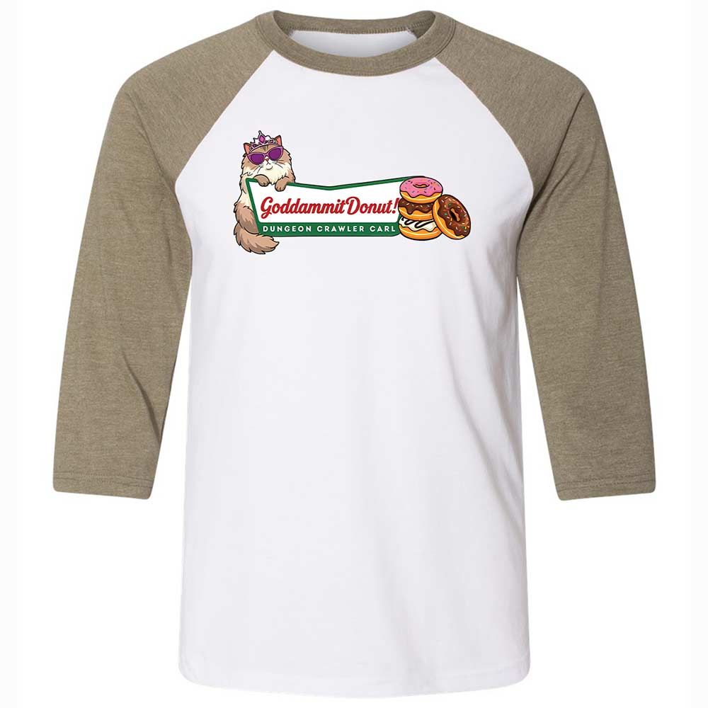 Goddammit Donut - White/Heather Olive - 4