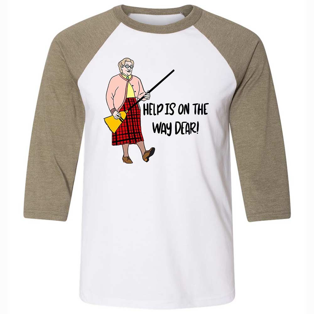 Help is on the way dear - White/Heather Olive - 4