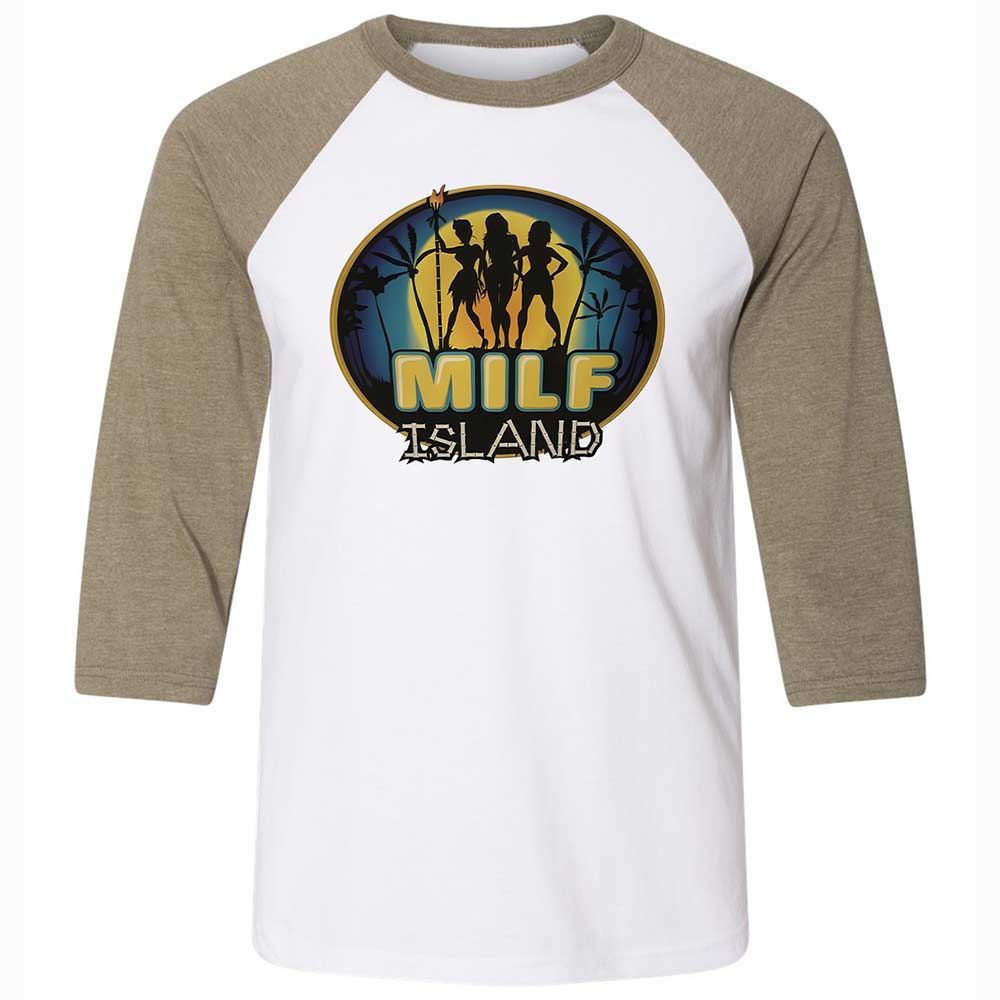 Unisex 3/4 Baseball Tee - 5VPRWUKY - White/Heather Olive - 4