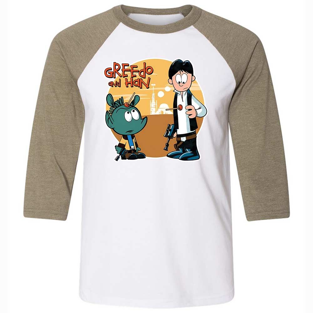 Greedo & Han - White/Heather Olive - 4