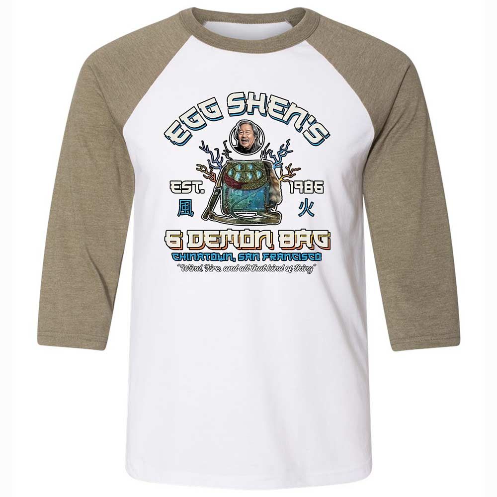 Unisex 3/4 Baseball Tee - 76R6D3EN - White/Heather Olive - 4