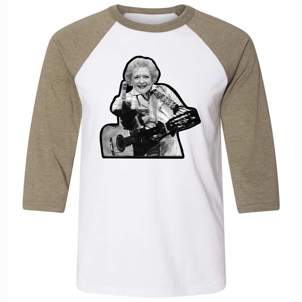 Unisex 3/4 Baseball Tee - X2KGB8AZ - White/Heather Olive - 4